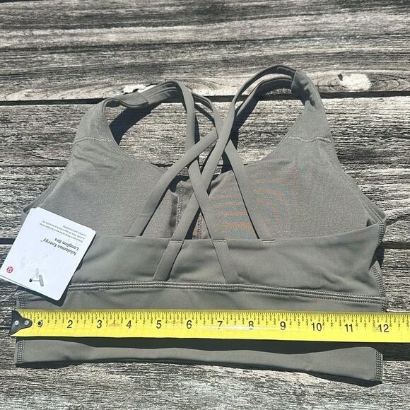 Lululemon Energy High-Neck Longline 
Sports  Bra B–D Cups Rover size 6 NWT - Picture 6 of 8
